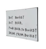 Board, Dry Erase Metal Magnet Wall Mount Notice Sign Menu 11123 NEW