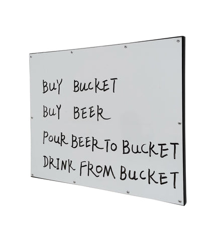Board, Dry Erase Metal Magnet Wall Mount Notice Sign Menu 11123 NEW
