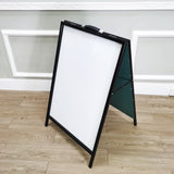 Dry Erase White A-Frame Board Metal Menu Board Sidewalk Sign Advertising Outdoor 11134