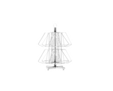 FixtureDisplays® DVD Book CD Spinner Rack Post Card Greeting Card Birthday Card Display.Pocket Size: 6.54"Wide X 7.5"High, 8 Pockets.1113-WHT28