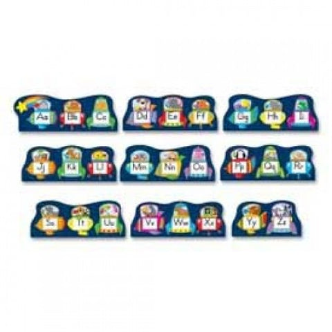 Carson Dellosa? Alphabet Spaceships Bulletin Board Set, 10 Pieces/Set 1119224