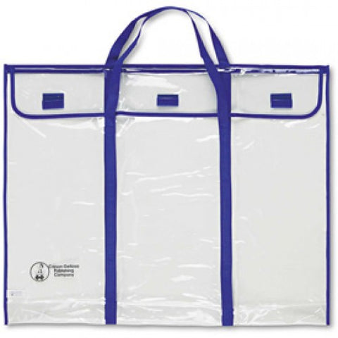 Carson Dellosa? Bulletin Board Storage Bag, Blue/Clear, 30 x 24 1119226