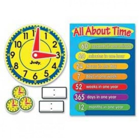 Carson Dellosa? Judy Clock Bulletin Board Set, 113 Pieces/Set 1119236