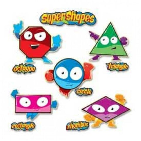 Carson Dellosa? Super Shapes Bulletin Board Set, 21 Pieces/Set 1119243