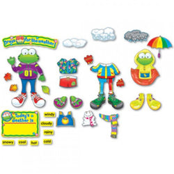 Carson Dellosa Publishing Weather Frog Bulletin Board Set, Weather Frog 1119246