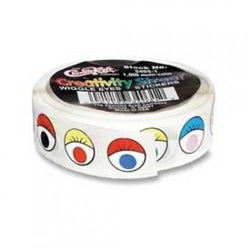 Chenille Kraft? Wiggle Eyes Stickers, Assorted, 1000/Roll 1119258