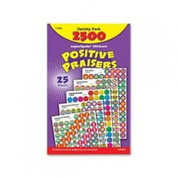 Trend SuperSpots Positive Praisers Sticker, TEPT1945, Assorted Colors