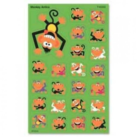 Trend? Monkey Antics SuperShapes Stickers, 184 Stickers/Pack 1119272