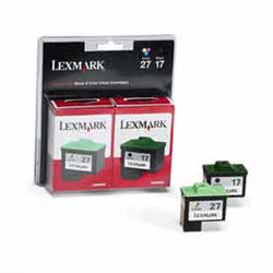 Lexmark? 10N0595 Ink Cartridge, 429 Page Yield, Black/Tri Color, 2/Pack 1119287