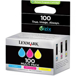 Lexmark? 14N0685 (100) Ink, 200 Page Yield, 3/Pk, Cyan, Magenta, Yellow 1119294