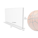 Clear Polystyrene Sign Holder Picture Frame Photo Menu Holder Countertop Rack