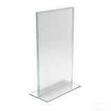 FixtureDisplays� Clear Sign Holder 5.5X8.5" Portrait Picture Frame Menu Holder Literature Stand 11193-2-5.5X8.5 Peel off protective film (white) before use.