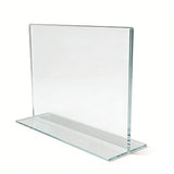 Clear Polystyrene Sign Holder Picture Frame Photo Menu Holder Countertop Rack