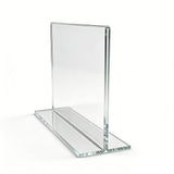 Clear Polystyrene Sign Holder Picture Frame Photo Menu Holder Countertop Rack