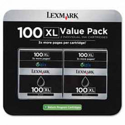 Lexmark? 14N1187 High Yield Ink Cartridge, 510 Page Yield, Black, 2/Pack 1119309