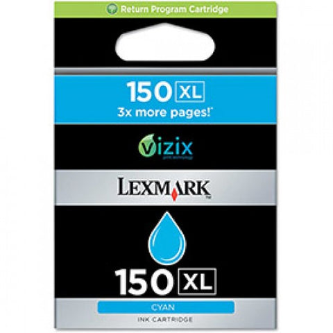 Lexmark? 14N1615 (150XL) High Yield Ink, Cyan 1119314
