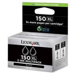 Lexmark? 150XL Ink Cartridge 14N1813, Black, 2/Pack 1119317