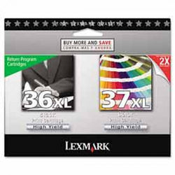 Lexmark? 18C2239 Ink Cartridge, 175 Page Yield, Black/Tri Color, 2/Pack 1119338