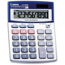 Canon? Handheld Calculator, LS154TG, 12 Digit, Dual Power, Ebony