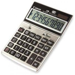 Canon? 8 Digit Pocket Calculator, Dual Power, LS555H, Black