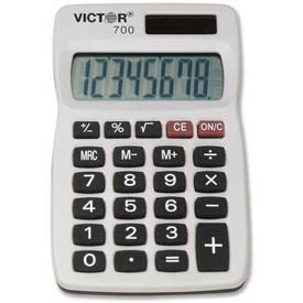 Victor? 8 Digit Handheld Calculator, 700, 2 1/4 X 4 X 1/4, Grey 1119417