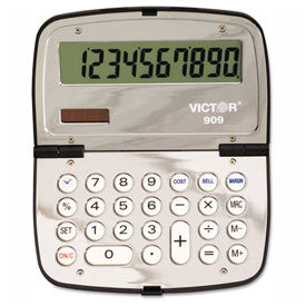 Victor? 909 Handheld Compact Calculator, 10 Digit LCD 1119421