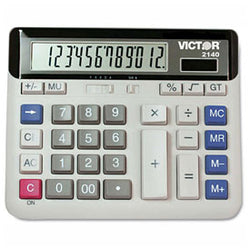 Victor? 2140 Desktop Business Calculator, 12 Digit LCD 1119425
