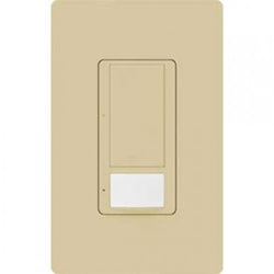 Lutron Occupancy/Vacancy Sensor With Switch, 120V, 2 Amp, Ivory 1119566