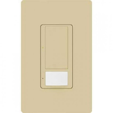 Lutron Occupancy/Vacancy Sensor With Switch, 120V, 2 Amp, Ivory 1119566