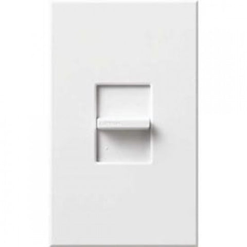 Lutron Slide To Off Dimmer, FL 3 Wire, Single Pole, 277V, 8 Amp, White 1119627