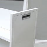 30 X 13 X 27" 2 Tier White Metal Book Cart Rooling Book Truck Library 11241-2 TIER  DO NOT MIX