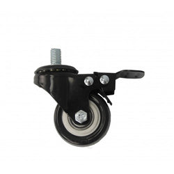 2 Threaded Stem Caster with Stopper M10 (10mm) Stem Diameter 9/16 Stem Length