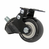 2 Threaded Stem Caster with Stopper M10 (10mm) Stem Diameter 9/16 Stem Length 11241 CASTOR LOCK