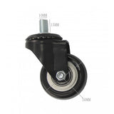 2 Threaded Stem Caster, M10 (10mm) Stem Diameter, 9/16 (15mm) Stem Length