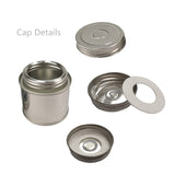 2 OZ Metal Can Tight Seal Twist Cap Great for Glue, Chemical, Liquid 1.3x2.2 11309-6PK