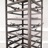 Metal Earring Card Display Spinner Rack Merchandising Hooks Sock Display Stand 11453-BROWN+80X11666-BLACK