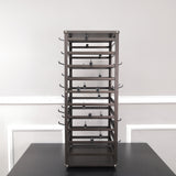 Metal Earring Card Display Spinner Rack Merchandising Hooks Sock Display Stand 11453-BROWN+80X11666-BLACK