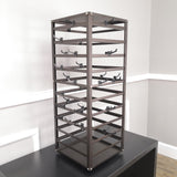 Metal Earring Card Display Spinner Rack Merchandising Hooks Sock Display Stand 11453-BROWN+80X11666-BLACK