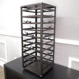 Metal Earring Card Display Spinner Rack Merchandising Hooks Sock Display Stand 11453-BROWN+80X11666-BLACK