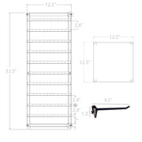 Metal Earring Card Display Spinner Rack Merchandising Hooks Sock Display Stand 11453-BROWN+80X11666-BLACK