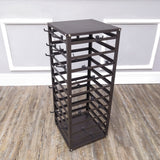 Metal Earring Card Display Spinner Rack Merchandising Hooks Sock Display Stand 11453-BROWN+80X11666-BLACK