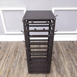 Metal Earring Card Display Spinner Rack Merchandising Hooks Sock Display Stand 11453-BROWN+80X11666-BLACK