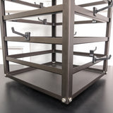 Metal Earring Card Display Spinner Rack Merchandising Hooks Sock Display Stand 11453-BROWN+80X11666-BLACK