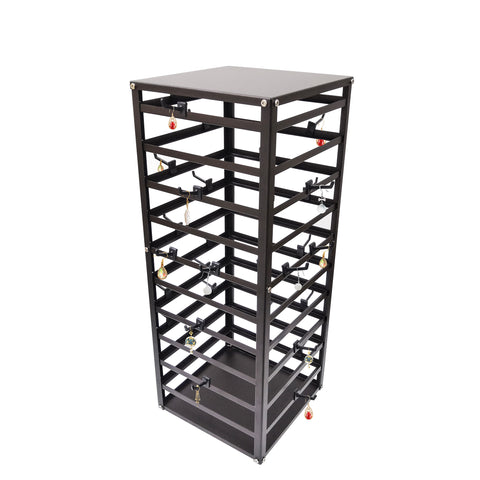 Metal Earring Card Display Spinner Rack Merchandising Hooks Sock Display Stand 11453-BROWN+80X11666-BLACK