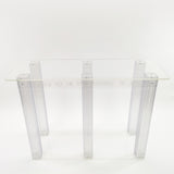 Clear Acrylic Church Holy Communion Table w/ Cover Rememberance of Me 47X18X33" 11461+15173