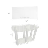 Clear Acrylic Church Holy Communion Table w/ Cover Rememberance of Me 47X18X33" 11461+15173