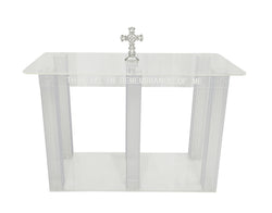 Clear Acrylic Plexiglass Church Holy Communion Cross as a prop is NOT included.11461 Assembled
