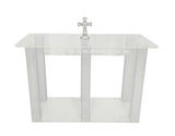 Clear Acrylic Plexiglass Church Holy Communion Cross as a prop is NOT included.