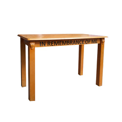 43x19x28 Wood Holy Communion Table Christian Church In Remembrance of Me Desk