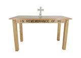 43x19x28 Wood Holy Communion Table Christian Church In Remembrance of Me Desk